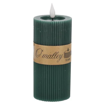 Clearance O'malley Kaars Rib Melt LED 7 X 15 Cm Donkergroen