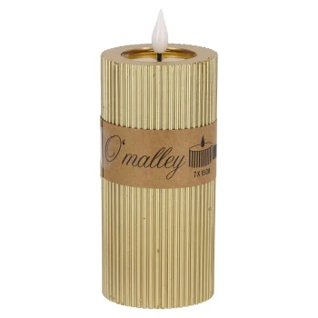 Clearance O'malley Kaars Rib Melt LED 7 X 15 Cm Goud
