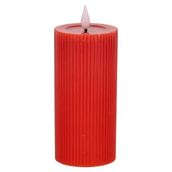 Online O'malley Kaars Rib Melt LED 7 X 15 Cm Rood