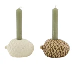 Best Natural Collections Kaarshouder Dennappel 11x8x6cm