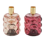 Sale Natural Collections Kaarshouder Glas Roze 8 X 12 Cm 2 Assorti