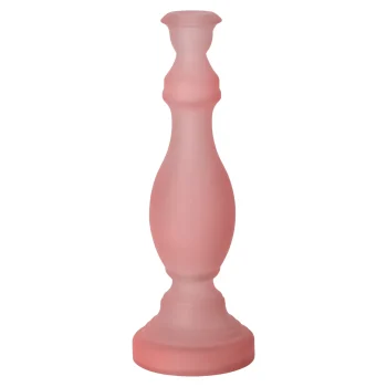 Clearance Natural Collections Kaarshouder Van Glas 10 X 30 Cm Roze, 2 Assorti