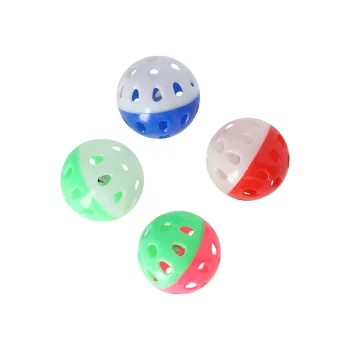 Best Friendly Pet Kattenspeeltje Bal + Bel 4st Assorti