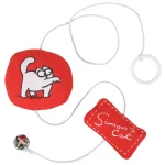 Clearance Flamingo Kattenspeeltje Simons Rund Rood