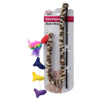 New Friendly Pet Kattenspeeltje Stok + Staart