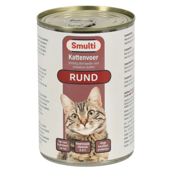 Clearance Smulti Kattenvoer Blik 410g Rund