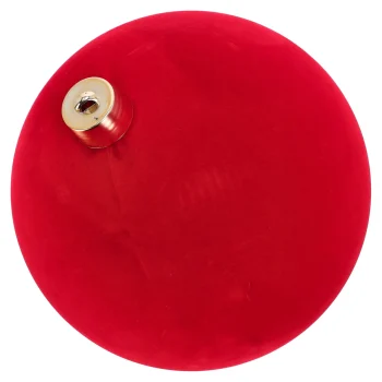 Online Kerstbal 30cm Velvet Rood