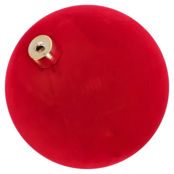 Online Kerstbal 30cm Velvet Rood