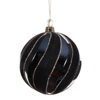 New Kerstbal 8 Cm Donkerblauw