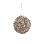 Sale Mica Decorations Kerstbal Onbreekbaar Champagne 8cm