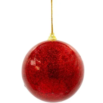 Outlet Mica Decorations Kerstbal Onbreekbaar Rood 8 Cm