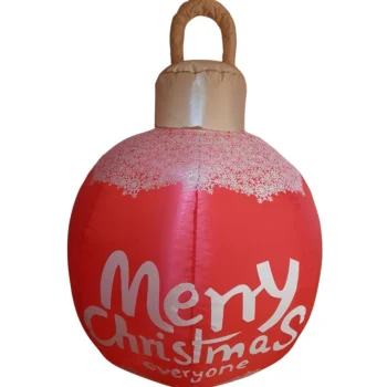 Clearance Kerstbal Opblaasbaar 90x125cm