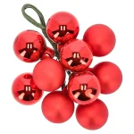 Outlet Kerstbal Tros 2cm 10st Rood