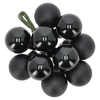 Online Kerstbal Tros 2cm 10st Zwart