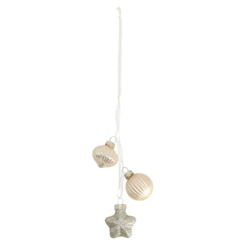 New Kerstbal Tros Mix 3st Pearl