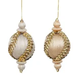 Best Kerstbal Zilver Champagne 8 Cm