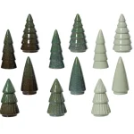 Discount Kerstboom Porselein Groen 10 Cm