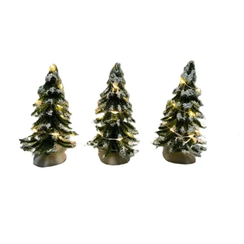 Best Kerstdorp Bomenset 3-delig 12cm