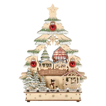 Discount O'malley Kerstdorp Boom Met Bos 24 X 33 Cm