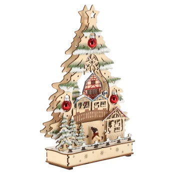 Discount O'malley Kerstdorp Boom Met Bos 24 X 33 Cm