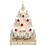 New O'malley Kerstdorp Boom Met Kerstbal 20 X 33 Cm