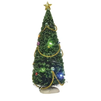 Clearance Kerstdorp Boom Met LED 23 Cm