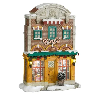 Clearance Luville Kerstdorp Cafe 19x9x26cm
