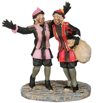 New Luville Kerstdorp Grappige Pieten 6 X 4 X 7 Cm