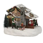 Sale Luville Kerstdorp Hotel Piste 22x17x19cm
