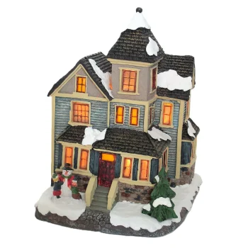 Clearance Kerstdorp Huis 11x18cm