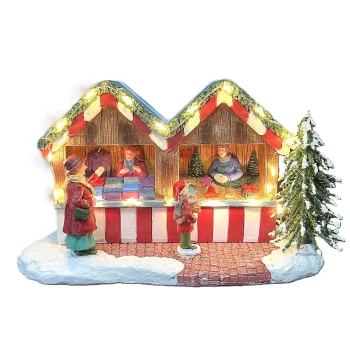 Sale Kerstdorp Kerstkraam B 19x8x11cm