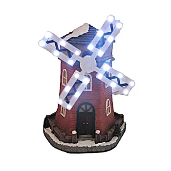 Online Kerstdorp Molen Met LED
