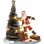 Best Luville Kerstdorp Onhandige Kerstman 9x6x10cm