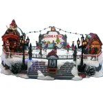 Best Kerstdorp Schaatsbaan 40x28x17cm