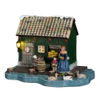 Fashion Luville Kerstdorp Schuur Zaans 18 X 12 X 12 Cm