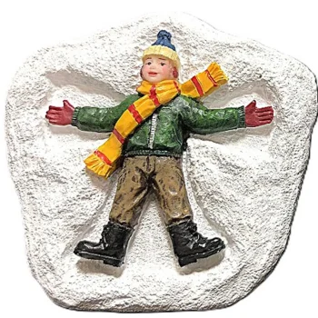 Discount Kerstdorp Sneeuwengel Jongen 6cm