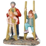 New Luville Kerstdorp Steltenlopen 6 X 3 X 7 Cm