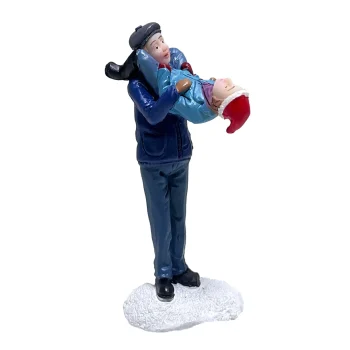 Fashion Kerstdorp Vader Met Zoon