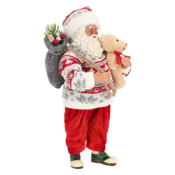 Clearance Kerstman 28 Cm Met Beer