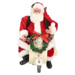 Hot Kerstman 28 Cm Op Vespa