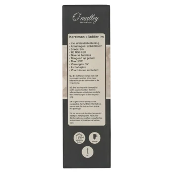 New O'malley Kerstman Op Ladder 116 RGB-LED