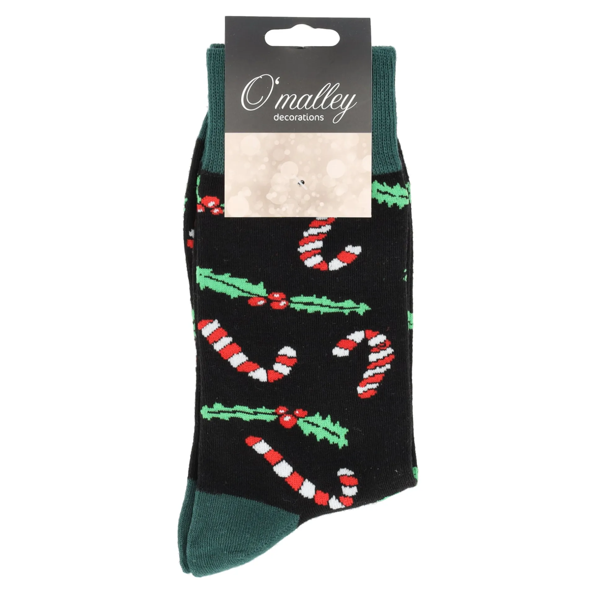 kerstsok-candycane-groen-39-43-mjNDYOxS-1.webp Fashion O'malley Kerstsok Candycane Groen 39-43