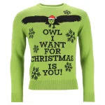 Fashion Kersttrui Owl XS