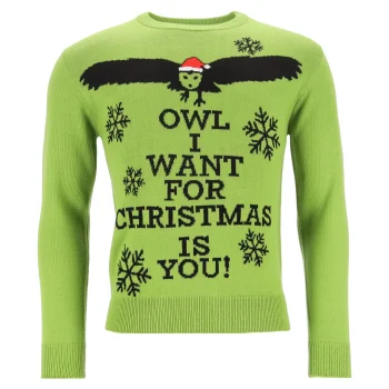 Fashion Kersttrui Owl XS