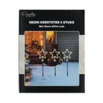 Clearance O'malley Kerstverlichting Ster Neon 3st. LED-ww