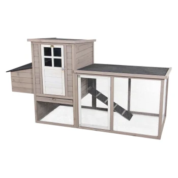 Hot Friendly Pet Kippenhok+R 165cm CH02 Taupe