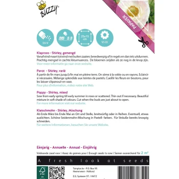 Hot Buzzy Klaproos Shirley Mix