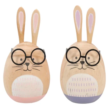 New Natural Collections Konijn Hout 14cm