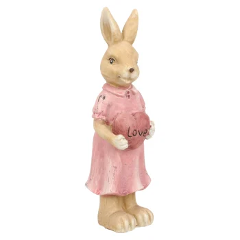 Clearance Van Cranenbroek Konijn Staand Hart Roze 20cm