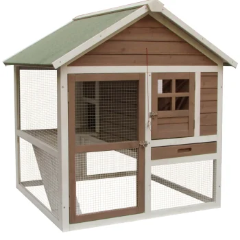 Best Flamingo Konijnenhok Met Ren Flappy Urban 110cm